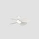 image 4 of Klover Small 4 Blade Ceiling Fan Matt White with Light 2700 - 4000 - 6500K Tuya Smart System