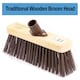image 4 of 10" Stiff Synthetic Broom with Handle Heavy Duty Outdoor Sweeping Brush for Garden & Patio