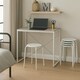 image 5 of Harbour Housewares Metal Stacking Stools - Matt White - Pack of 10 White