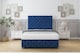image 2 of Sloomy Watson Navy Plush Divan Bed Base 4 Drawers With 26 Inch Strutted Headboard & 12 Inch Matching Footboard | Blue | Navy | King | 1