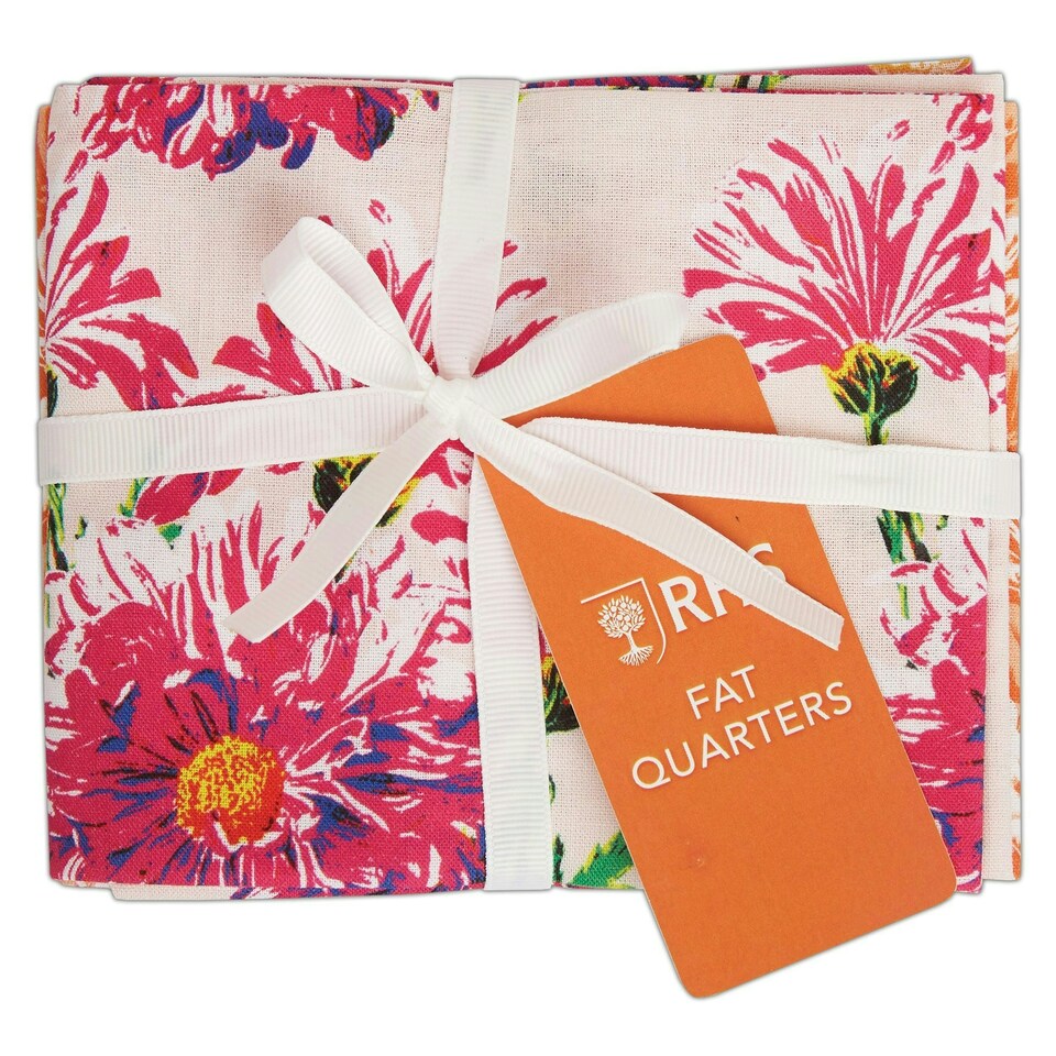 image 1 of RHS Fat Quarter Fabric Bundle, Bloom, 45 x 56cm
