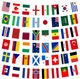 image 1 of 48 Flags Bunting 10m/33ft for World Cup 2026 Football Qualified Countries Double Sided Polyester Banner 14 x 21cm for FIFA Football Party Decorations