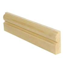 PACK OF 20 (Total 20 Units) - 25mm x 75mm (20mm x 67mm Finish) Torus Softwood Architrave - 1.2m Length