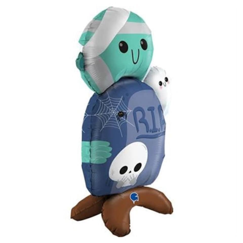 image 1 of Halloween Cute Mummy Air Fill Standing Foil Balloon 69cm / 27 in