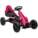 image 1 of HOMCOM Children Pedal Go Kart, Kids Ride On Racer with Adjustable Seat, Swing Axle, Shock Absorption EVA Tyres, Handbrake, for Ages 3-8 Years, Pink