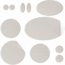 aZengear Repair Patches for Jackets, Tent, Shoe, Gear - Self-Adhesive, Tear-Cold-Heat-Resistant (11 Pieces, Stone White)