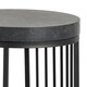 image 5 of Strington Round Bedside Table 1 Shelf in Matt Black Black