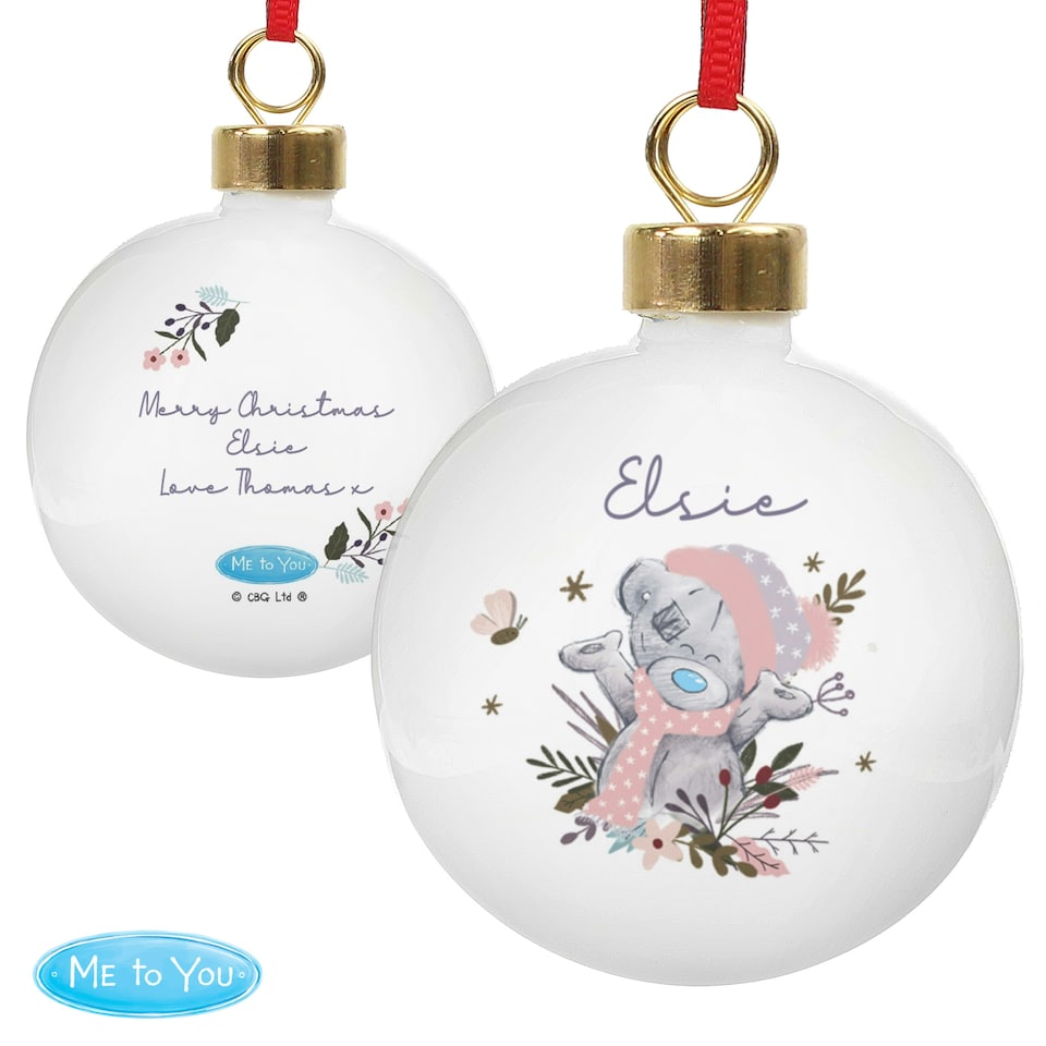 image 1 of Personalised Me to You Cosy Winter Bauble
