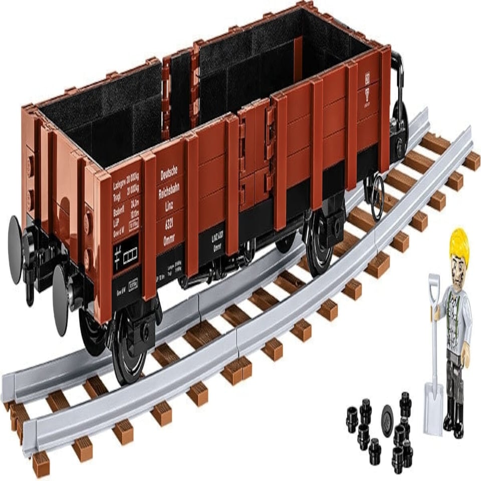 image 1 of German Railway Guterwagen TYP OMMR 32 LINZ brick model - COBI 6285 - 584 bricks