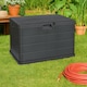 image 2 of 200L Large Lockable Outdoor Garden Storage Box Heavy Duty Patio Cushion Chest