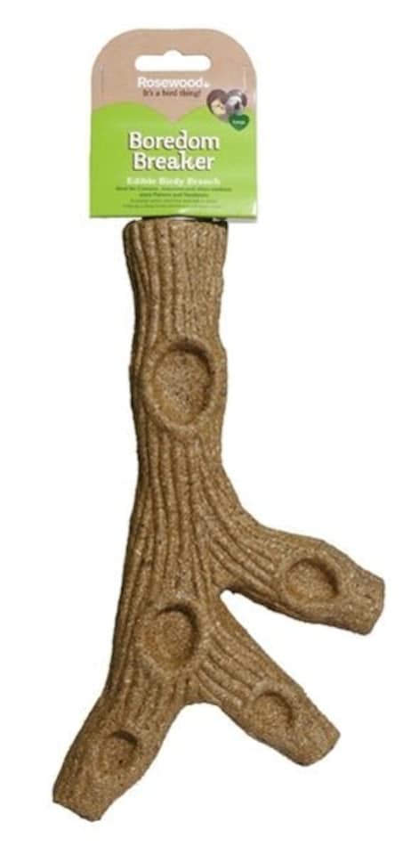 Rosewood Boredom Breakers Edible Birdy Branch Large 30x17x4.5cm - Pack of 3