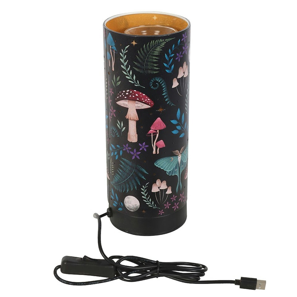 image 1 of Something Different Dark Forest Electric Aroma Lamp - Black/Multicoloured - One Size