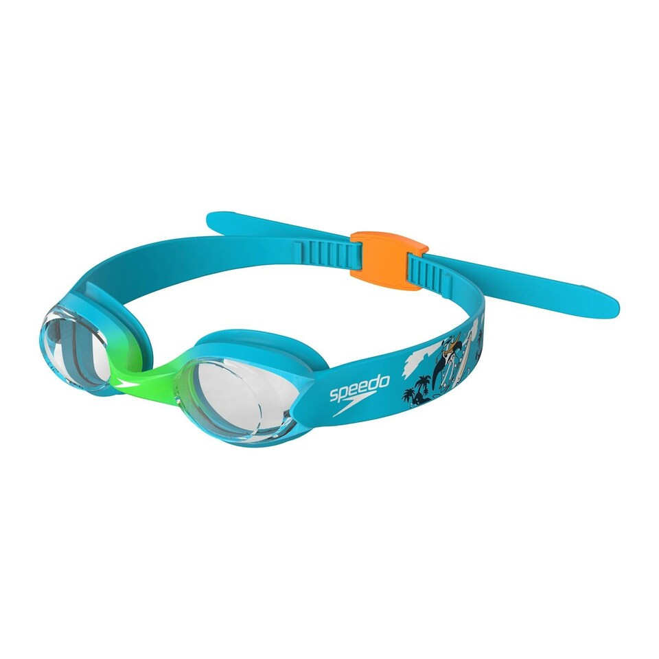 image 1 of Speedo Childrens/Kids Illusion 2024 Swimming Goggles - Blue/Green - One Size