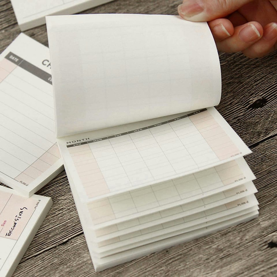 image 1 of Haven Weekly Planner List Pad for Tasks, Goals, Notes, Meals & Reminders