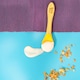 image 6 of Tiny Dining Bamboo Silicone Tip Spoon - Navy Blue
