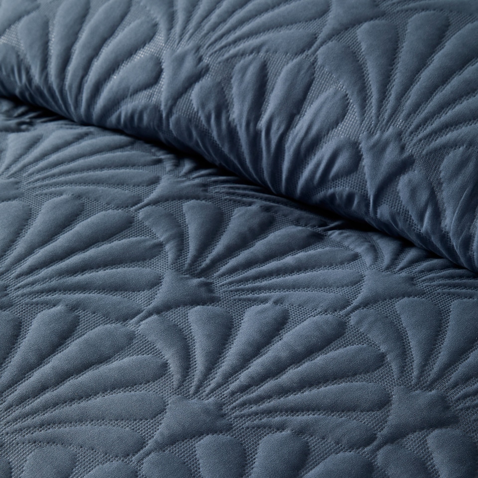 image 1 of Serene Cavali Duvet Cover Set Dark Blue