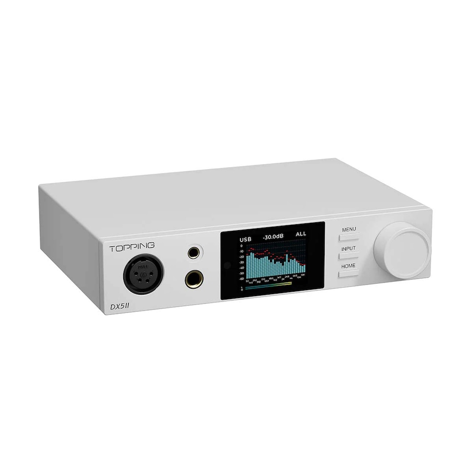 image 1 of Topping DX5 II DAC & Hybrid Headphone Amplifier - White