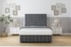 image 1 of Sloomy California Armour Coniston Divan Bed With Mattress 2 Drawers Footend With 54" Floor Standing Headboard & 12" Matching Footboard 4'6 Double | Grey | Armour | Double | 1