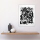 image 4 of Birth of the Wolves Abstract Franz Marc Vintage Huge Wall Art Print 18X24 In