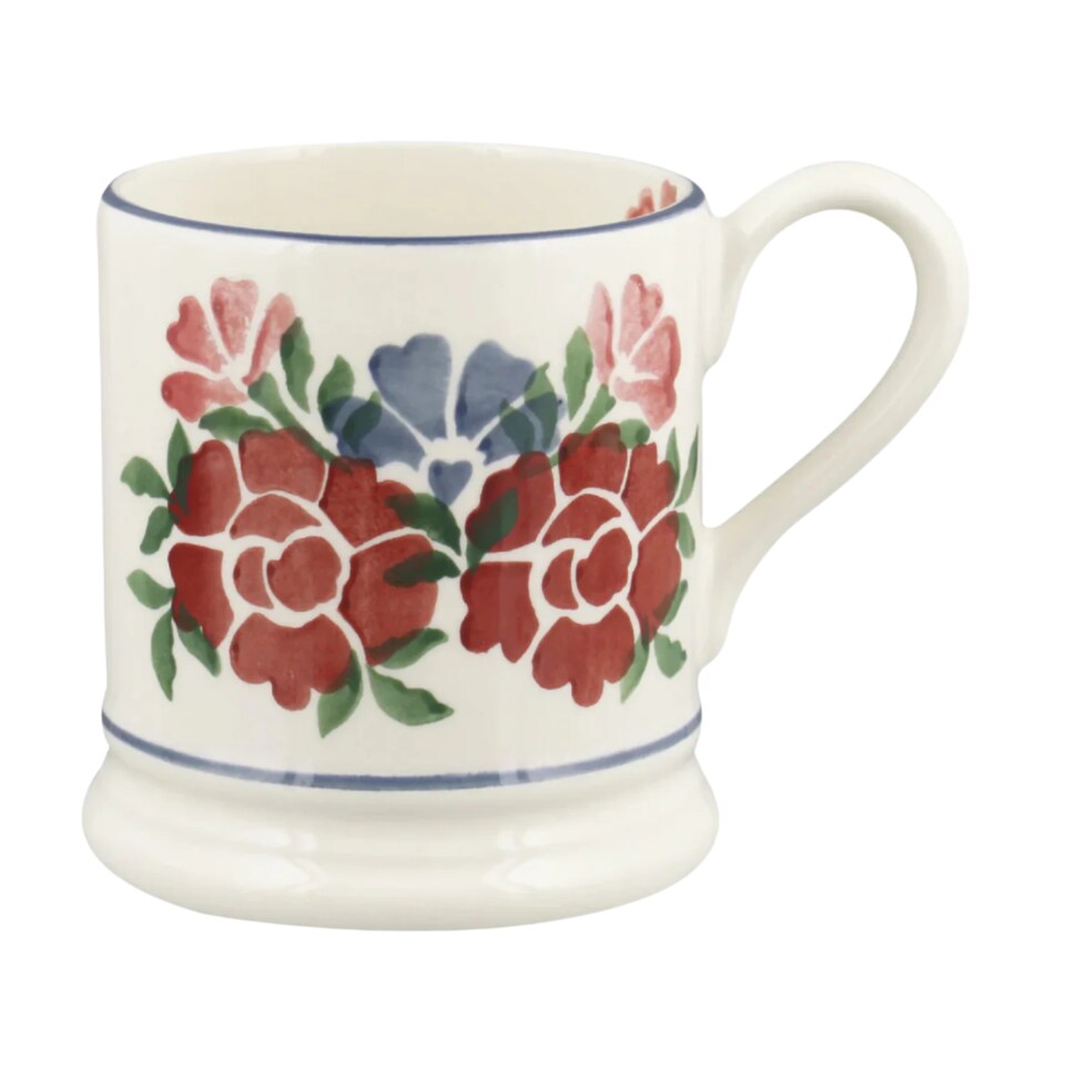 image 1 of 300ml Emma Bridgewater Antique Roses Half Pint Mug, Ceramic | Multi | 1