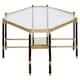 image 3 of Allessi Silver Metal and  Side Table with Black Legs Black