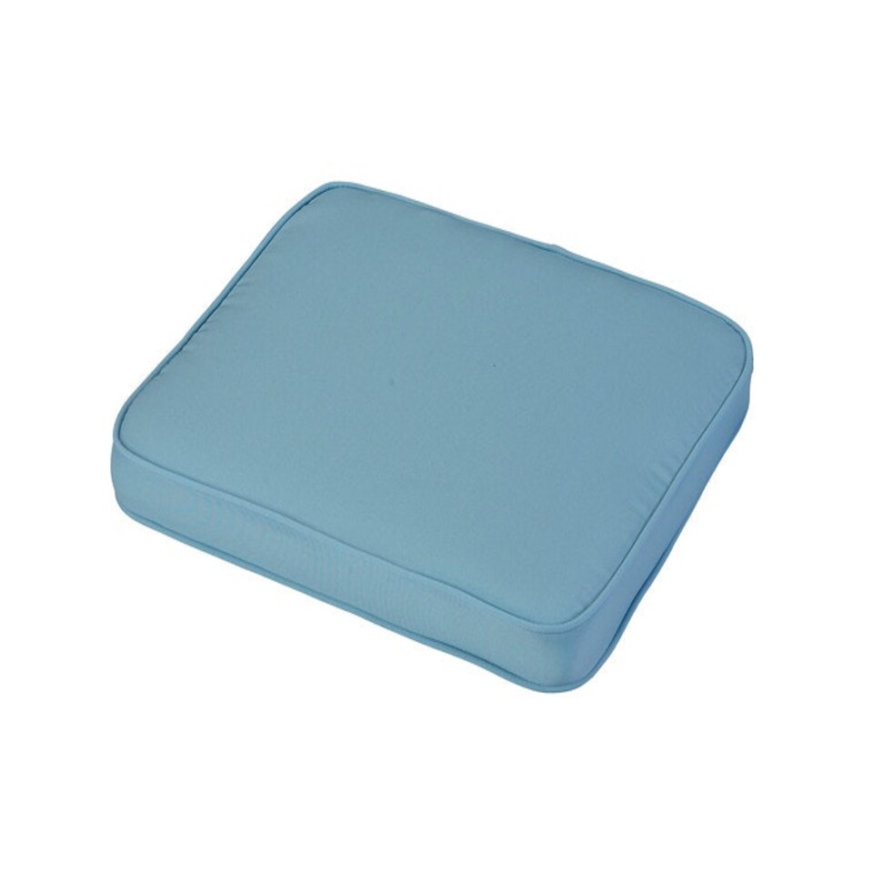 Placid Standard Carver Outdoor Garden Furniture Cushion - L45 x W40 x H4 cm - Blue Blue