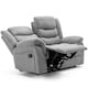 image 3 of Seattle Manual Fabric Recliner 2 Seater Sofa (Grey)