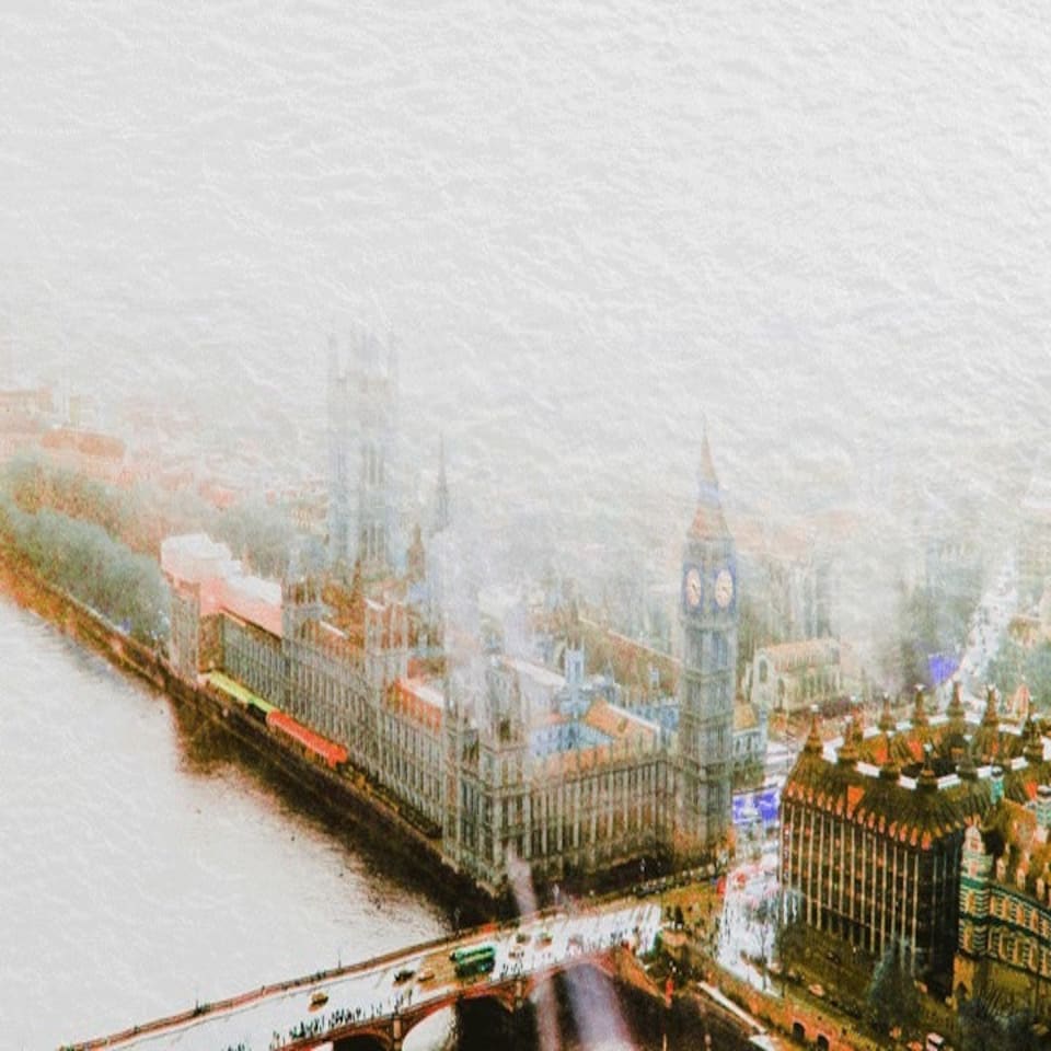 image 1 of Big Ben In The Mist (Canvas Print) 44" x 30"
