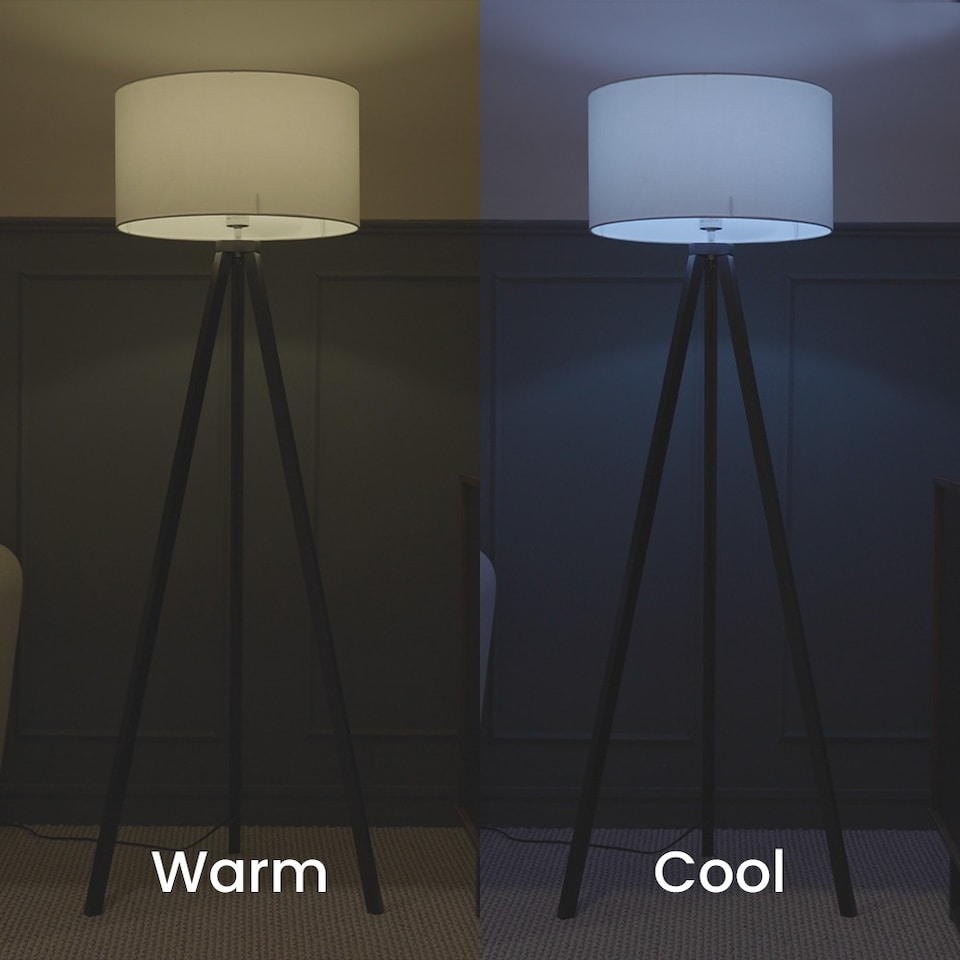 image 1 of ValueLights 2 Pack Light Bulb Dimmable E14 White Plastic Candle LED SMART 5W Multicolour 6500K 450lm Light Bulb