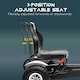 image 3 of HOMCOM Children Pedal Go Kart w/ Adjustable Seat, Inflatable Tyres - White