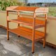 image 2 of KCT 3 Tier Wooden Garden Potting Bench Brown