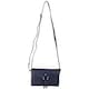 image 4 of Premium Soft Genuine Leather Cross Body Shoulder Bag, Tassel Detail Blue | Navy