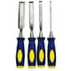 image 1 of 4pc Chisel Carving Wood Work Carpentry Bevel Edge Edged Chisels Woodworking