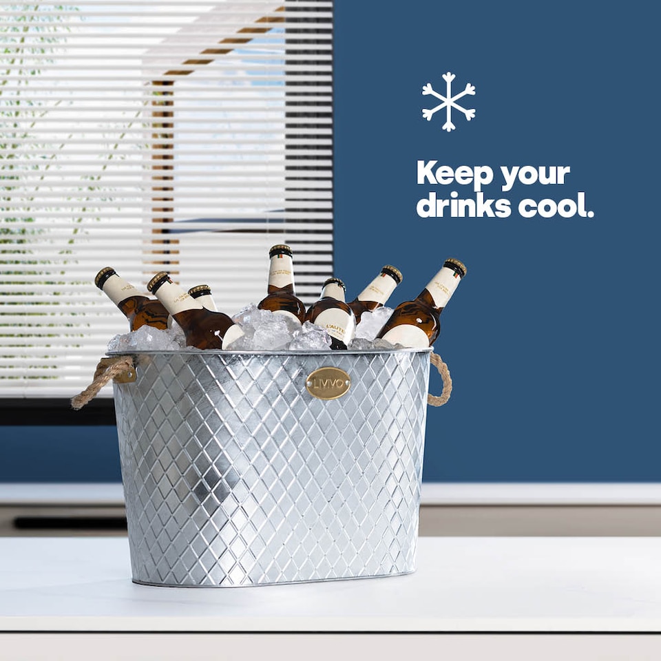 image 1 of Polished Steel Ice Bucket