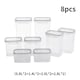 image 1 of Living and Home 8Pcs Food Storage Containers Box with Lids | Clear
