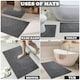 image 7 of VELVETIO Shiny Sparkling Bath Set Anti Slip Pedestal Mat Bathroom Rugs Cream