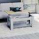 image 5 of Vida Designs Lift Up Coffee Table With Storage Compartment & Shelf, Grey & Oak