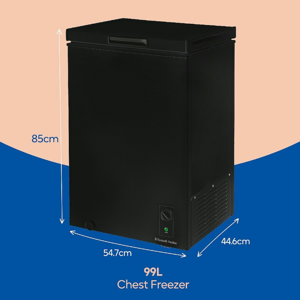 image 1 of Russell Hobbs RH99CF0E1B Chest Freezer 99L Freestanding Black 5 Year Guarantee Black