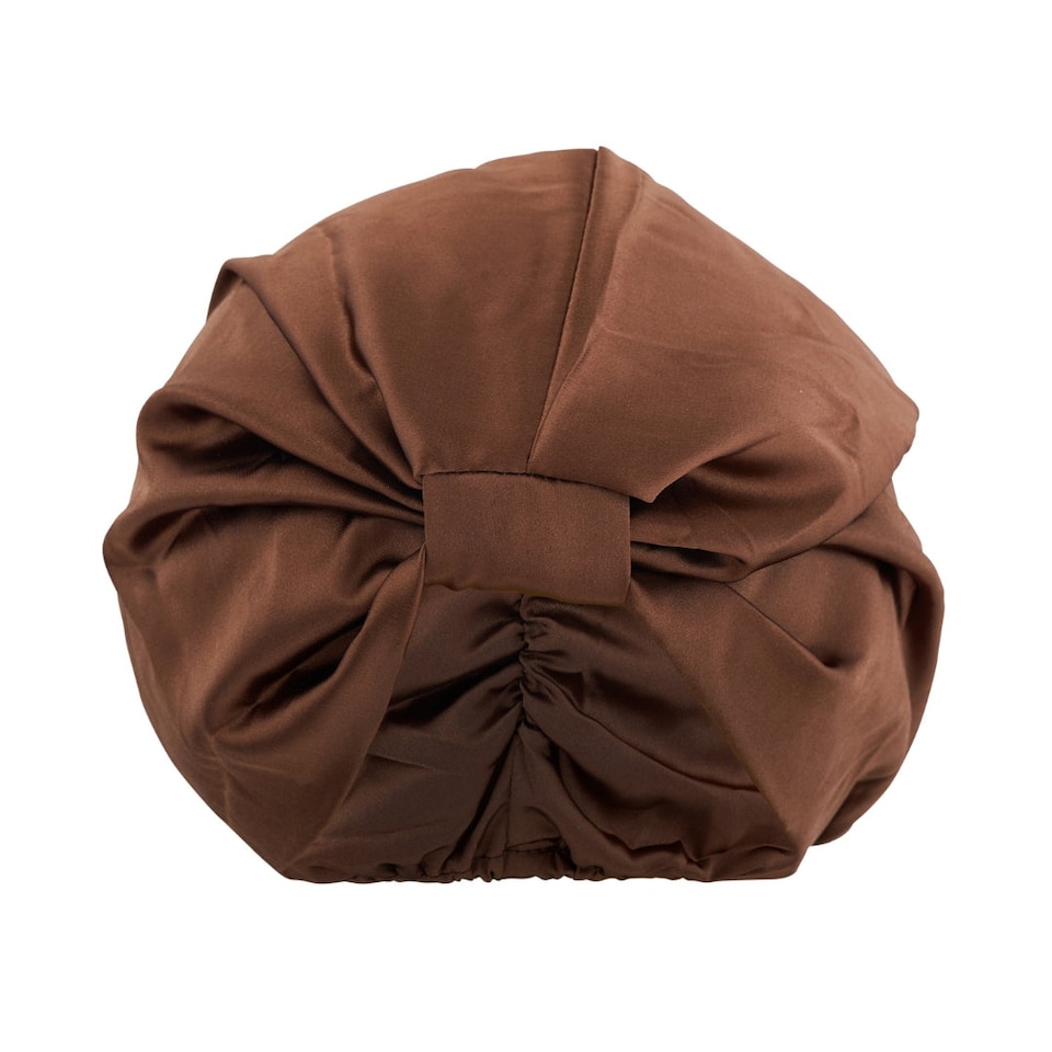 image 1 of SMUG Satin Sleep Turban - Mocha