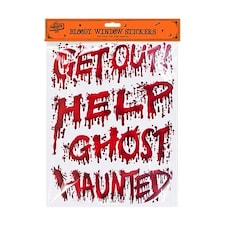 Bloody Words Halloween Window Stickers