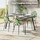 image 2 of VonHaus Leighton Palm Print Set of 2 Dining Chairs