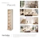 image 5 of CD DVD Storage Tower Media Display Unit Adjustable Shelves Wood Effect 102 CDs or 27 DVDs | Cream | beech | 20 x 21 x 90 cm | 1