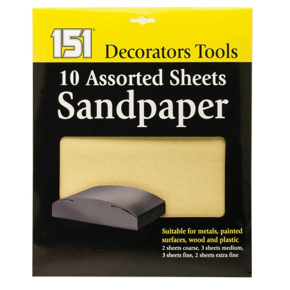 Pack of 10 Multi Sheets Sandpaper