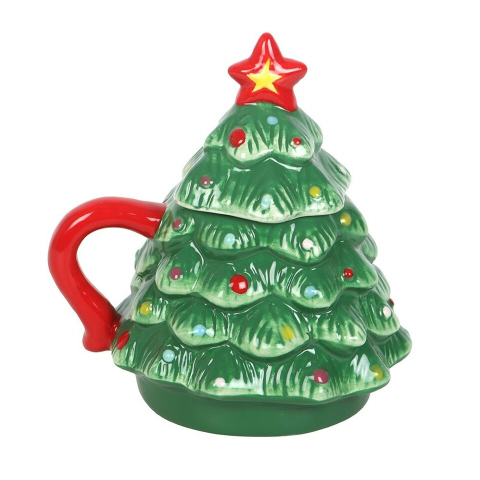 image 1 of Nostalgic Green Christmas Tree Mug Green
