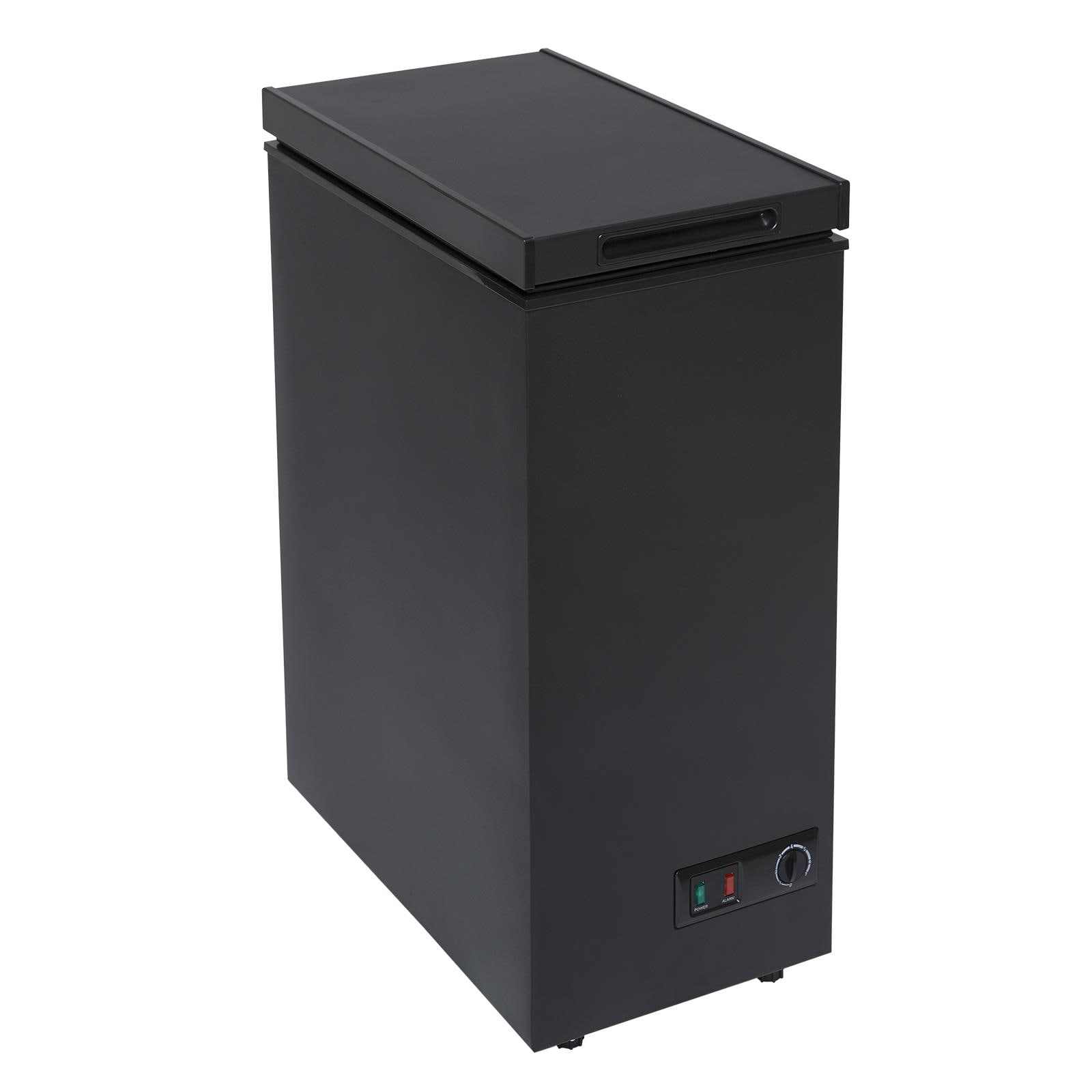 SIA CHF60B 36cm Freestanding Slimline Compact Black Chest Freezer | Black