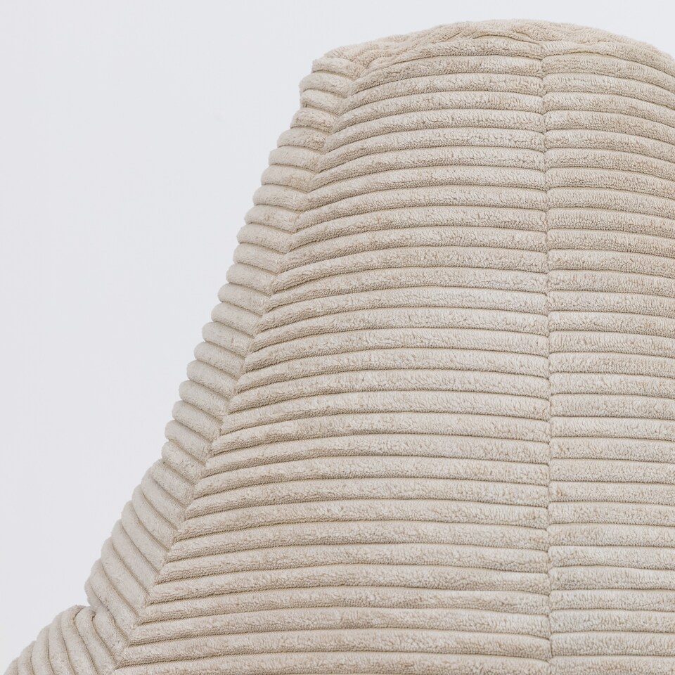 image 1 of Icon Kids High Back and Footstool, Jumbo Cord, Stone