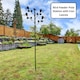 image 5 of Marco Paul Wild Bird Feeder Pole Station with Iron Leaves and 4 Adjustable Branches