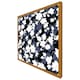 image 4 of White, black & purple flowers (Picture Frame) Brown | XS