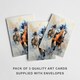 image 3 of Horseracing Jockey Greeting Card Sporting Any Occasion Set of 3 Blank Inside