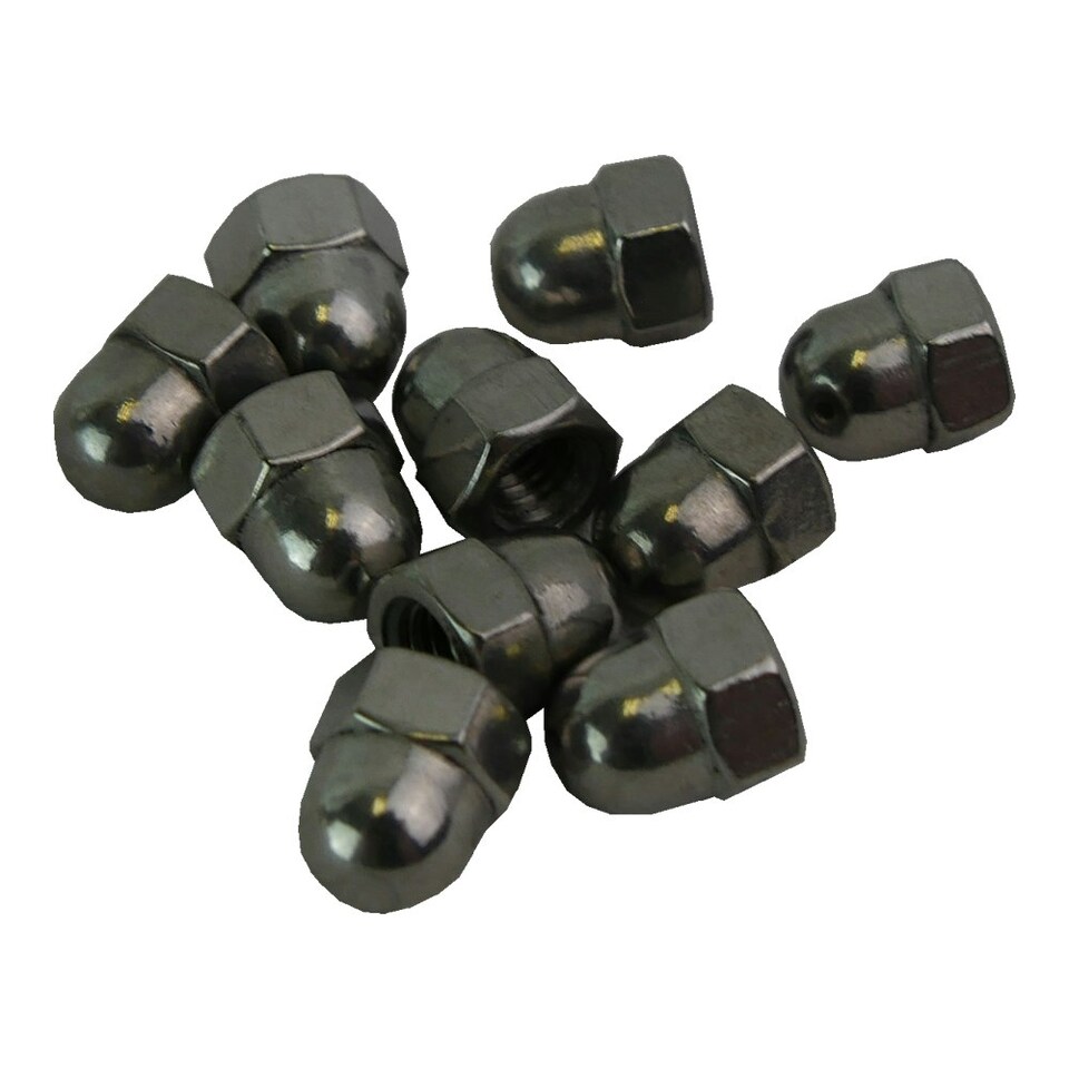 Plastica Nut M6 dome s/s A2 Pack of 10
